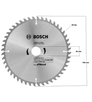 BOSCH DAİRE TESTERE 190 mm 48 diş 30 mm