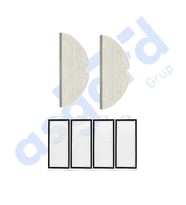 ROBOROCK Q7 , Q7+ , Q7 MAX , Q7 MAX+  Uyumlu 4 Filtre 2 Mop PKT-iasgf0000513