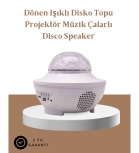 Müzik Ritimli Işık Değişimi & Dönen Dalga Efekti – Galaxy Projektör