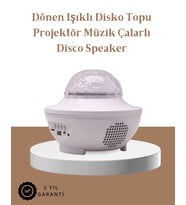 Müzik Ritimli Işık Değişimi & Dönen Dalga Efekti – Galaxy Projektör
