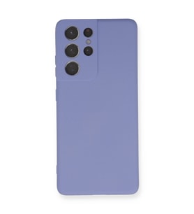 Samsung Galaxy S21 Ultra Kılıf Nano İçi Kadife Silikon - Lila