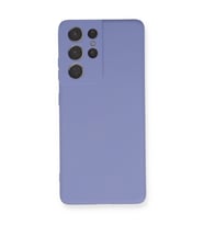 Samsung Galaxy S21 Ultra Kılıf Nano İçi Kadife Silikon - Lila