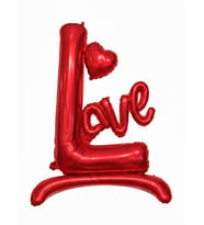 Hediyelik Love Yazılı Balon Kırmızı 107X76Cm