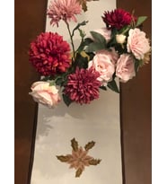 Ladies Design Runner Çarkıfelek Çiçeği Desen