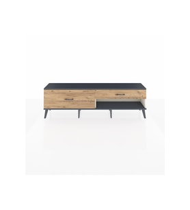 Arges TV Ünitesi 2 Çekmeceli  176x30x51 Aytaşı-Antrasit/Çam