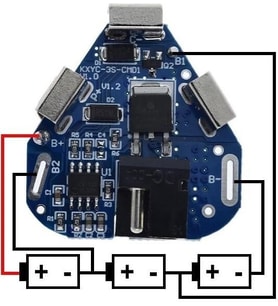 Bms 3s 12.6V 6A Lityum Pil Koruma Kartı 
