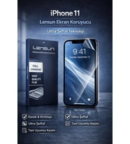 Lensun iPhone 11 Ultra Şeffaf Ekran Koruyucu Film