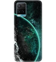 Vivo Y33s Kılıf Resimli Desenli Silikon Platinium Series Green World 1856