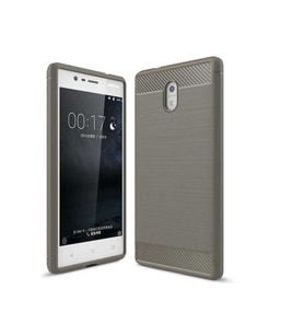 Nokia 3 Uyumlu Kılıf Zore Room Silikon Kapak (Gri)