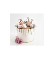Engaged  Nişan Pasta Süsü - Cake Topper