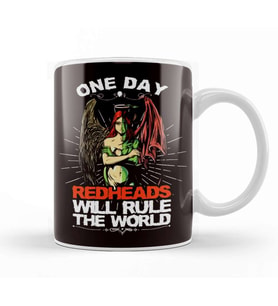 Gingers Will Rule World Redhead Angel Evil Ginger Irish Kupa Bardak Porselen