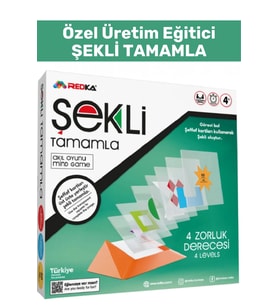 Özel Seri Görsel Algı Odaklanma Problem Çözme Becerisi Geliştirici Eğlenceli ŞEKLİ TAMAMLA Oyunu
