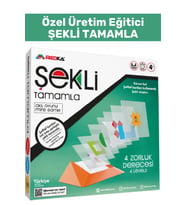 Özel Seri Görsel Algı Odaklanma Problem Çözme Becerisi Geliştirici Eğlenceli ŞEKLİ TAMAMLA Oyunu