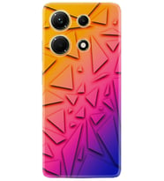 Infınix Note 30 Kılıf Silikon Desen Özel Seri Üçgenler 1635