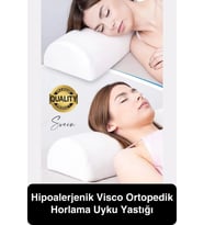 Konforlu Ergonomik Nefes Alabilen Hipoalerjenik Visco Ortopedik Horlama Uyku Yastığı Boyun