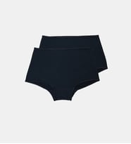 Malabadi Kadın 2 Li Paket İz Yapmayan Modal Boxer Külot 1053 (Siyah)