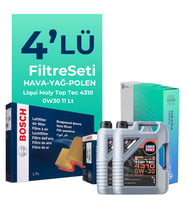 BOSCH Ford Transit V363 2.0 Dizel Filtre Bakım Seti Liqui Moly Motor Yağlı (2014-2024) 4 Lü