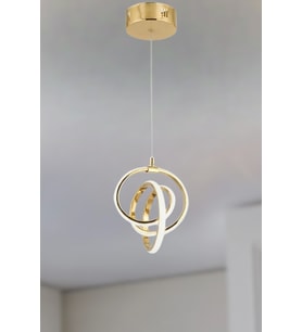 Opalia Sarkıt Avize – 4 Farlı Renk Seçenekli Modern Tasarım Avize (Gold)