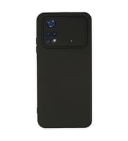 Xiaomi Poco M4 Pro 4g Kılıf Nano İçi Kadife Silikon - Siyah