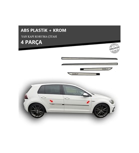 VOLKSWAGEN GOLF 7 YAN KAPI KORUMA ÇITASI PLASTİK + KROM