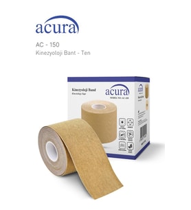 Acura AC-150 Yüz & Vücut Uyumlu Hipoalerjenik Kinesio Tape Ağrı Bandı 5M x 5CM