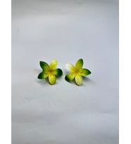 Çiftli, Renkli Yandan Mandallı 4 cm Lotus Çiçeği Toka Kadın/Kız/Çocuk (Karışık)