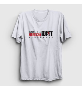 Presmono Unisex Beyaz American Idiot V2 Green Day T-Shirt 55218tt (Beyaz)