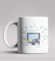 Kişiye Özel Matematik Öğretmeni Tasarımlı Beyaz Renk Kupa 6