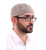 Kahverengi Katlamalı Çift Renk Kışlık Kadife Takke (Karışık)