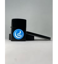 Bozkurt Tasarımlı Kutulu Benzinli Metal Çakmak (Mavi)