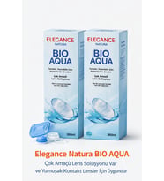 Bio Aqua Lens Solüsyonu 2 Adet 360  ml – Kontakt Lens Temizleme, Durulama ve Nemlendirme Solüsyonu