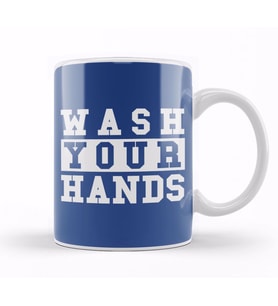 Wash Your Hands Kupa Bardak Porselen
