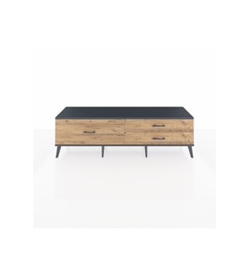 Hyperion TV Ünitesi 3 Çekmeceli  176x44x51 Antrasit-Antrasit/Çam