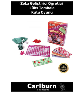 Premium Eğitici Zeka Geliştirici Öğretici Eğlence Aile Parti Yılbaşı Etkinlik Lüks Tombala Oyunu