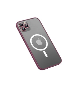 Apple iPhone 11 Pro Max Uyumlu Kılıf Zore Mokka Wireless Kapak (Koyu Mor)