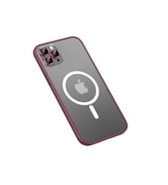 Apple iPhone 11 Pro Max Uyumlu Kılıf Zore Mokka Wireless Kapak (Koyu Mor)