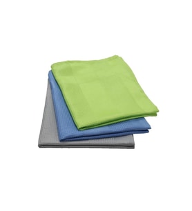 Omniclean 3'lü Paket Sihirli Mikrofiber Cam ve Genel Temizlik Bezi 40x70 cm