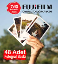 7x10 - 48 Adet Polaroid Fotoğraf Baskısı - Solmayan Baskı - Orjinal Fujifilm Baskı - Kaliteli Fotoğraf