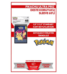 Ultra Pro - Pikachu Deste Koruyucu Sleeve 65'li Paket