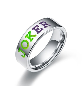 Chavin Çelik Silver Joker Erkek Yüzük ev37 (Gri)