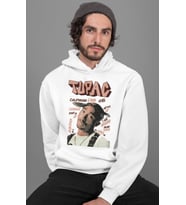 Tupac Rapper Baskılı Unisex Oversize Şarkıcı Hoodie