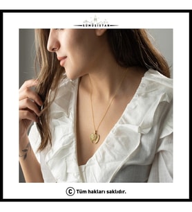 Saklı Takı 925 Ayar Gümüş Açılan Melek Kanadı Kolye