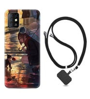 INFINIX Hot 8 9 10 11S Hot 10 Play 10T Kılıf Boyun Askılı Silikon Kız ve Kedi 1762