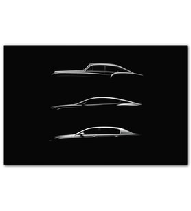 Cakatabloo Bentley Evrimi Karanlık Mod MDF Tablo