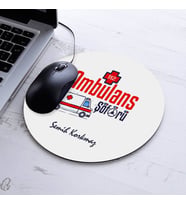 İsimli Ambulans Şoförü Temalı Yuvarlak Mousepad