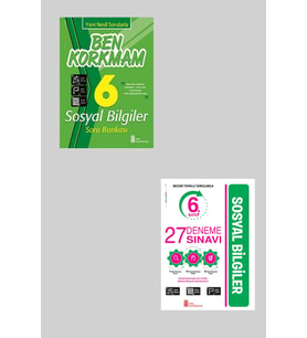 Ata 6.Sınıf Ben Korkmam Sosyal Bilgiler + 27 Deneme Sınavı
