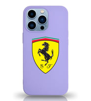 Apple iPhone 13 Pro  Lansman Kılıf Ferrari Tasarımlı Altı Kapalı İçi Kadife Kaplı  Kapak (Şeffaf)