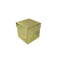 Komple Karton Kutu Düz Renk 7X7X7 CM (25 Adet)  Gold