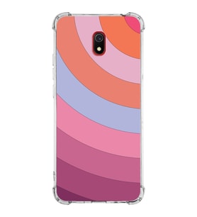 Xiaomi Redmi 8A Köşe Korumalı Antişok Kapak Renk Cümbüşü Tasarımlı Şeffaf Silikon Kılıf