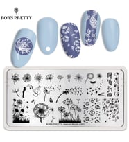 Born Pretty metal stampa tabakası Natural World BP-L001 (48707)